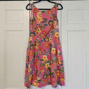 Hot Pink Floral Spring Dress by kate spade